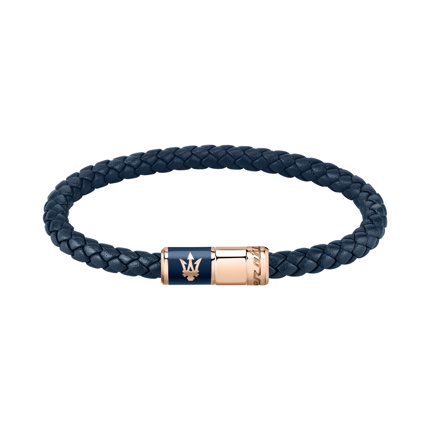 Maserati Blue Recycled Leather 217mm Bracelet