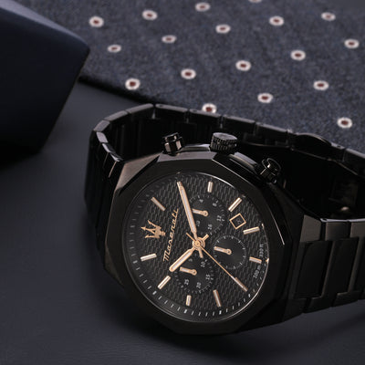 Maserati Stile 45MM Black Watch