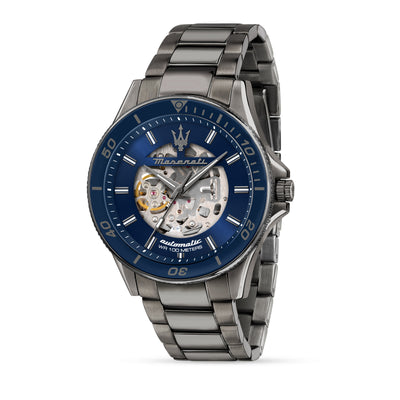 Maserati Sfida Automatic Skeleton Blue 44mm Watch