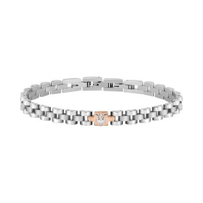 Maserati Silver and Rose Gold Jewels Bracelet