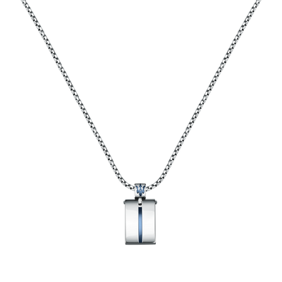 Maserati Silver Blue 60cm Pendant