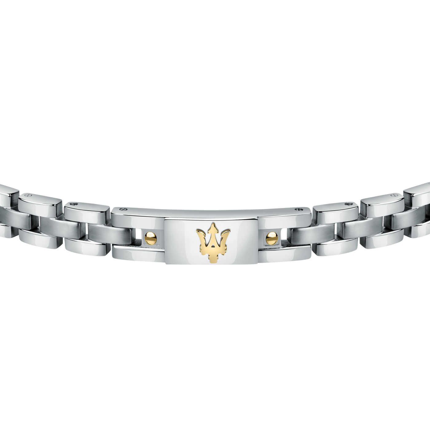 Maserati Stainless Steel Trident 22cm Bracelet