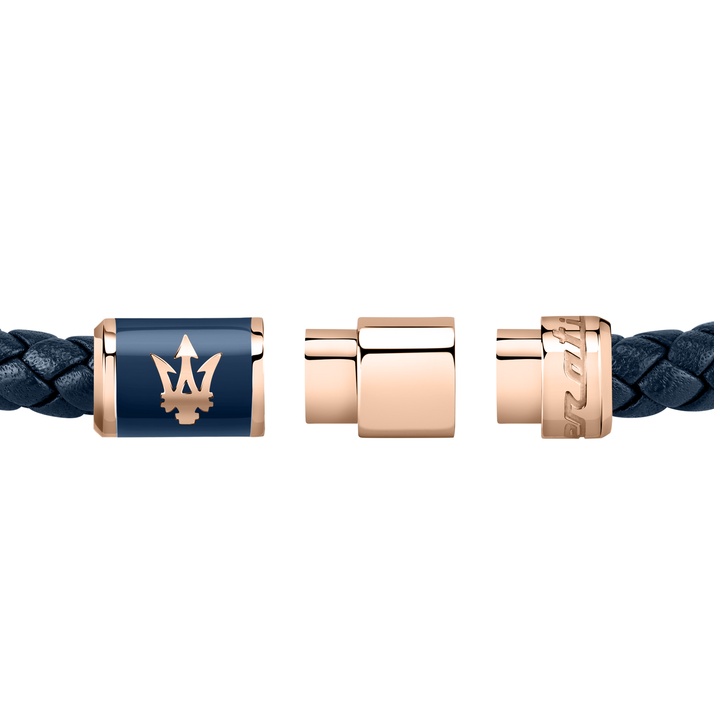 Maserati Blue Recycled Leather 217mm Bracelet