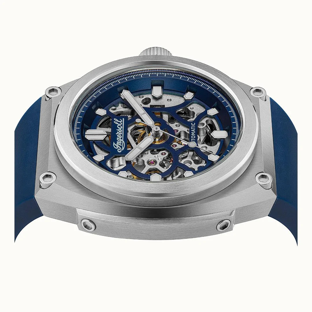 Montre Ingersoll The Motion Automatique Argent Bleu