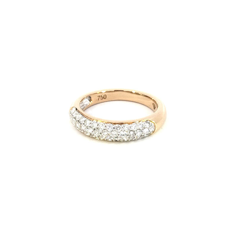 18ct Yellow Gold Pave Set Wedder TDW=0.50ct J/Si