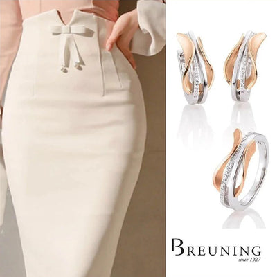 The Breuning Set of matching Ring, Pendant and Earrings