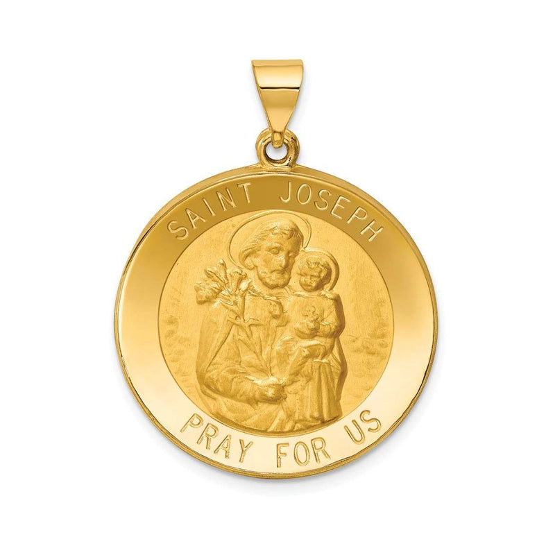 18ct Yellow Gold St. Joseph Medallion