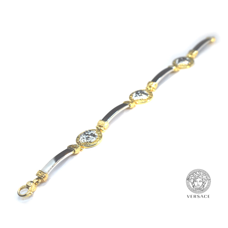 Versace 9ct Yellow and White Gold Bracelet