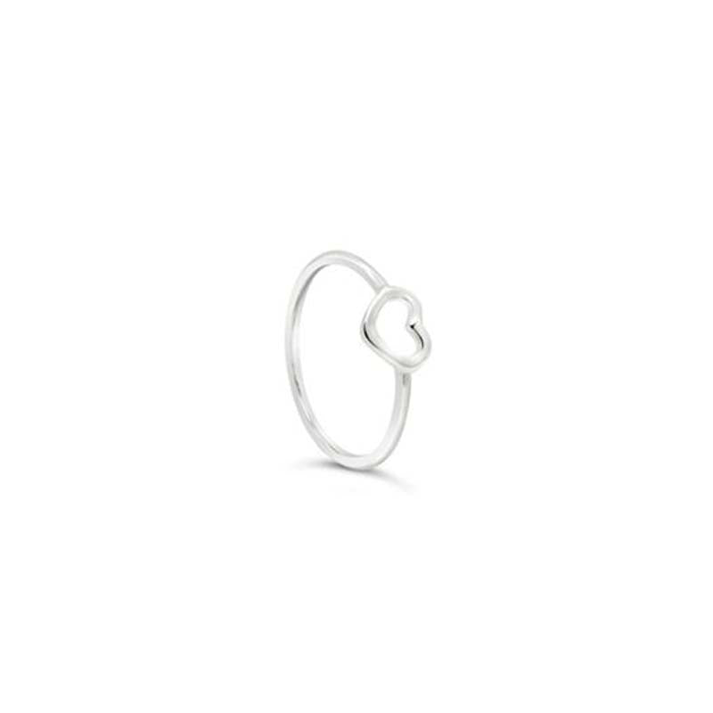 Sterling Silver Petite Heart Ring