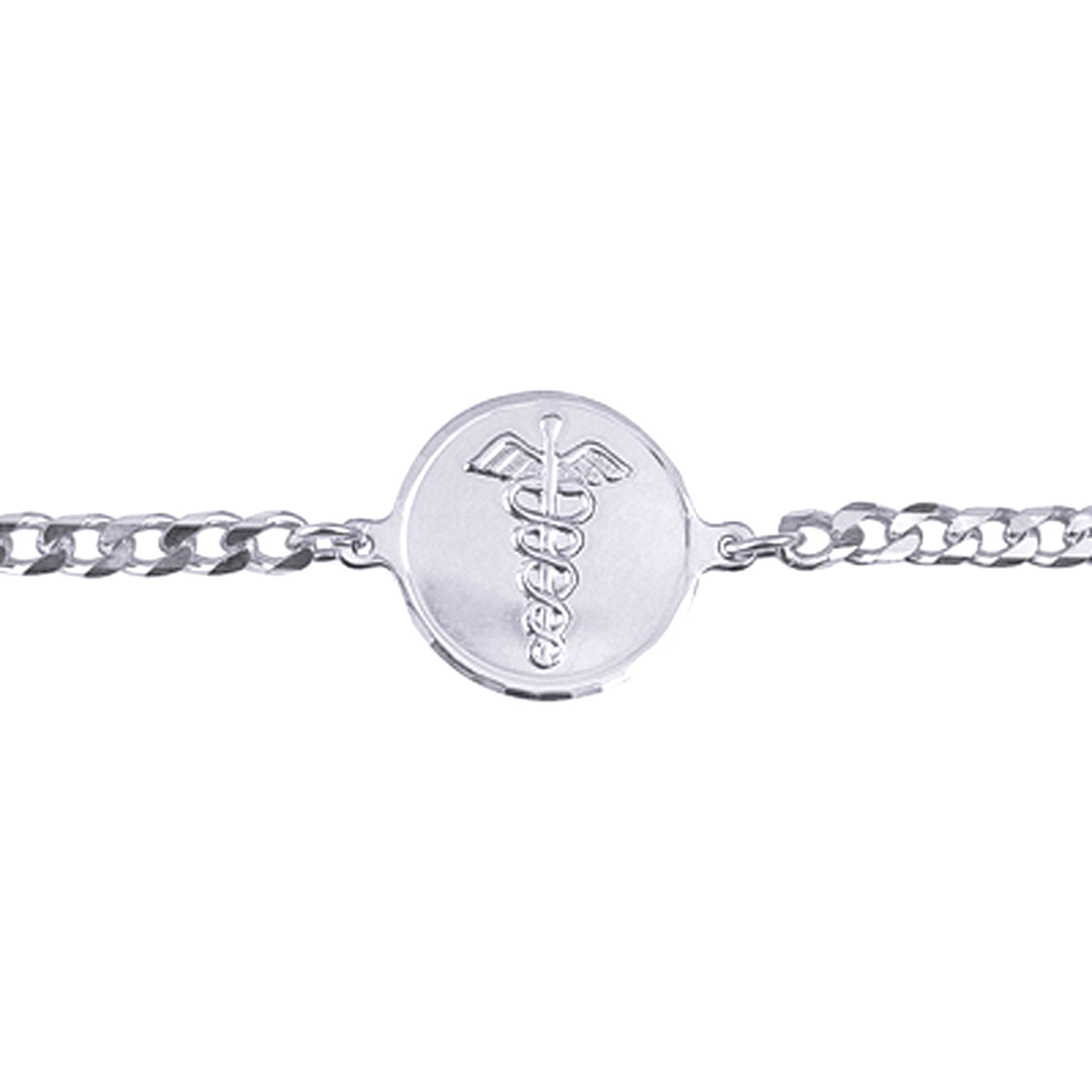 Sterling Silver Medical Bracelet