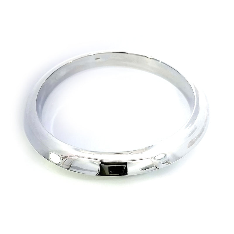 Sterling Silver Pointed Edge Bangle 65mm