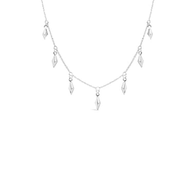 Sterling Silver Mila Necklace 35cm+10cm