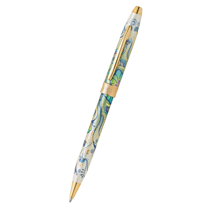 CROSS Botanica Green Day Lily 23ct Gold Plated Ballpoint Pen