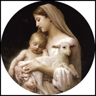 Bouguereau L'Innocence Round Keepsake Box