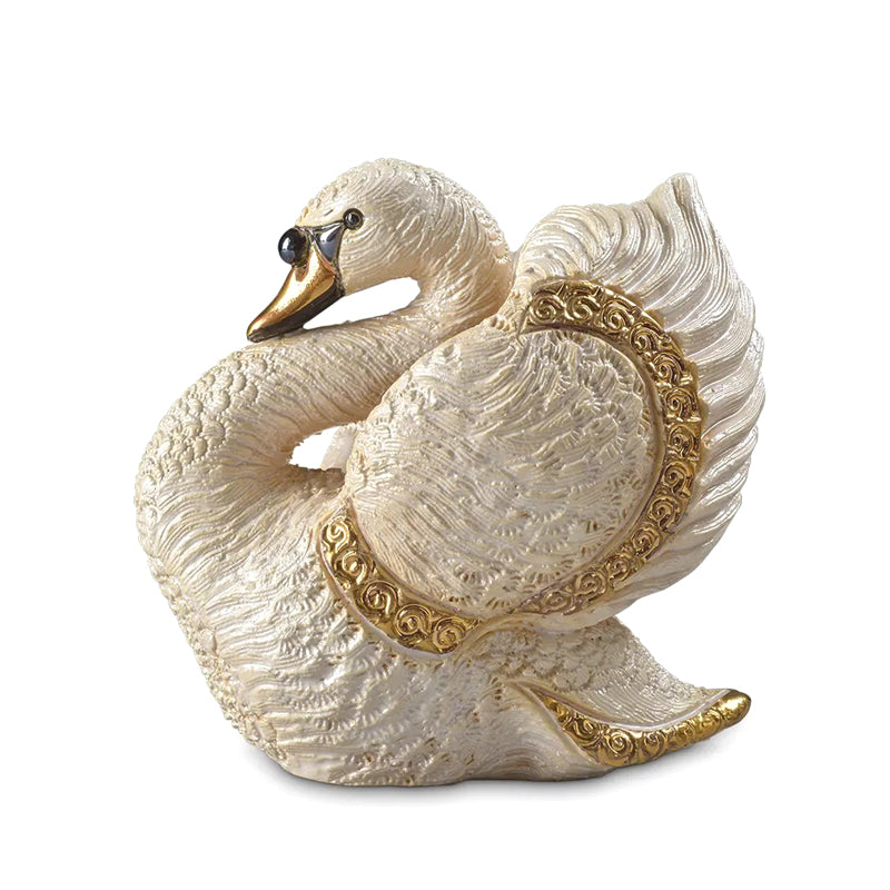 Figurina Cigno Bianco De Rosa