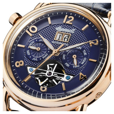 Montre automatique Ingersoll New England bleue