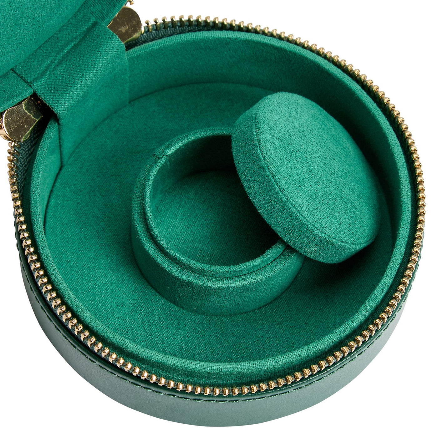 Wolf Sophia Mini Round Zip Case Verde Foresta 