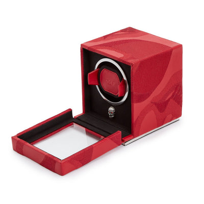 Wolf Memento Mori Cub Watch Winder Red