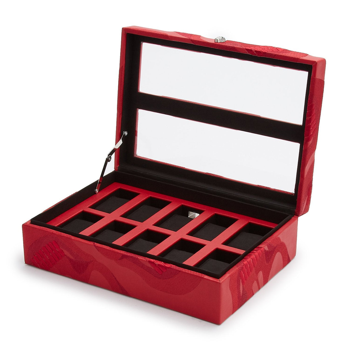 Wolf Memento Mori 10Pc Watch Box Red