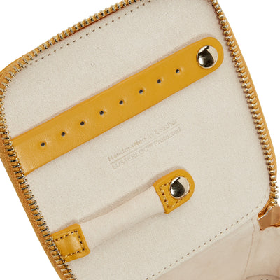 Wolf Maria Zip Jewellery Cube Mustard