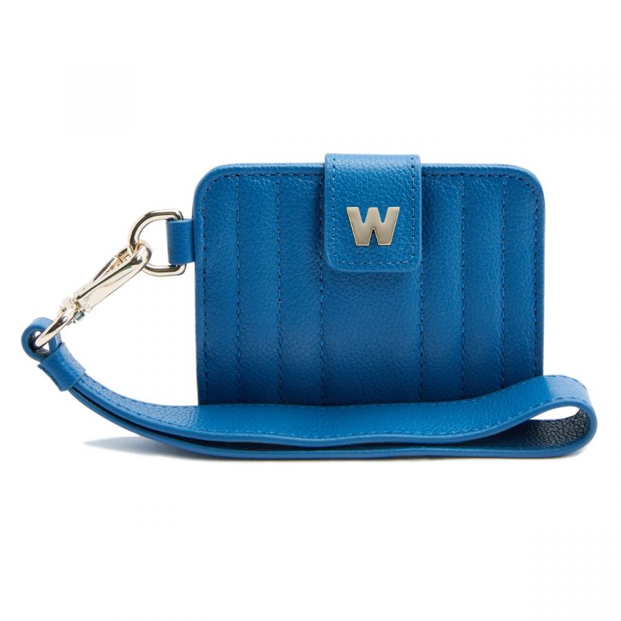 Wolf Mimi Credit Card Holder with Wristlet Blue