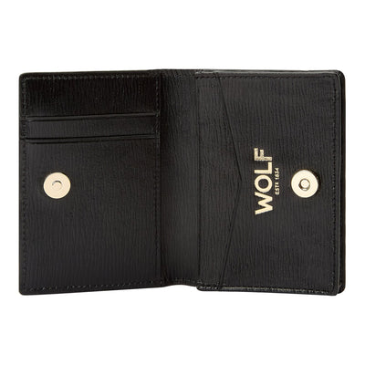 Wolf Logo Gusset Card Case Black