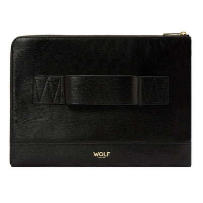 Wolf W Logo Laptop Sleeve Black