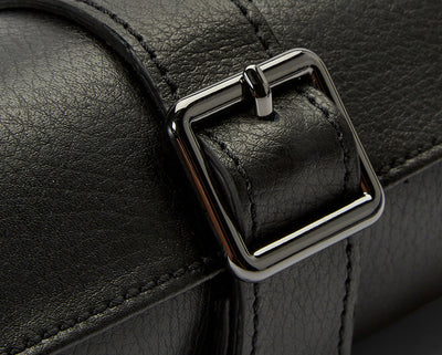 Pochette de montre triple Wolf British Racing noire 