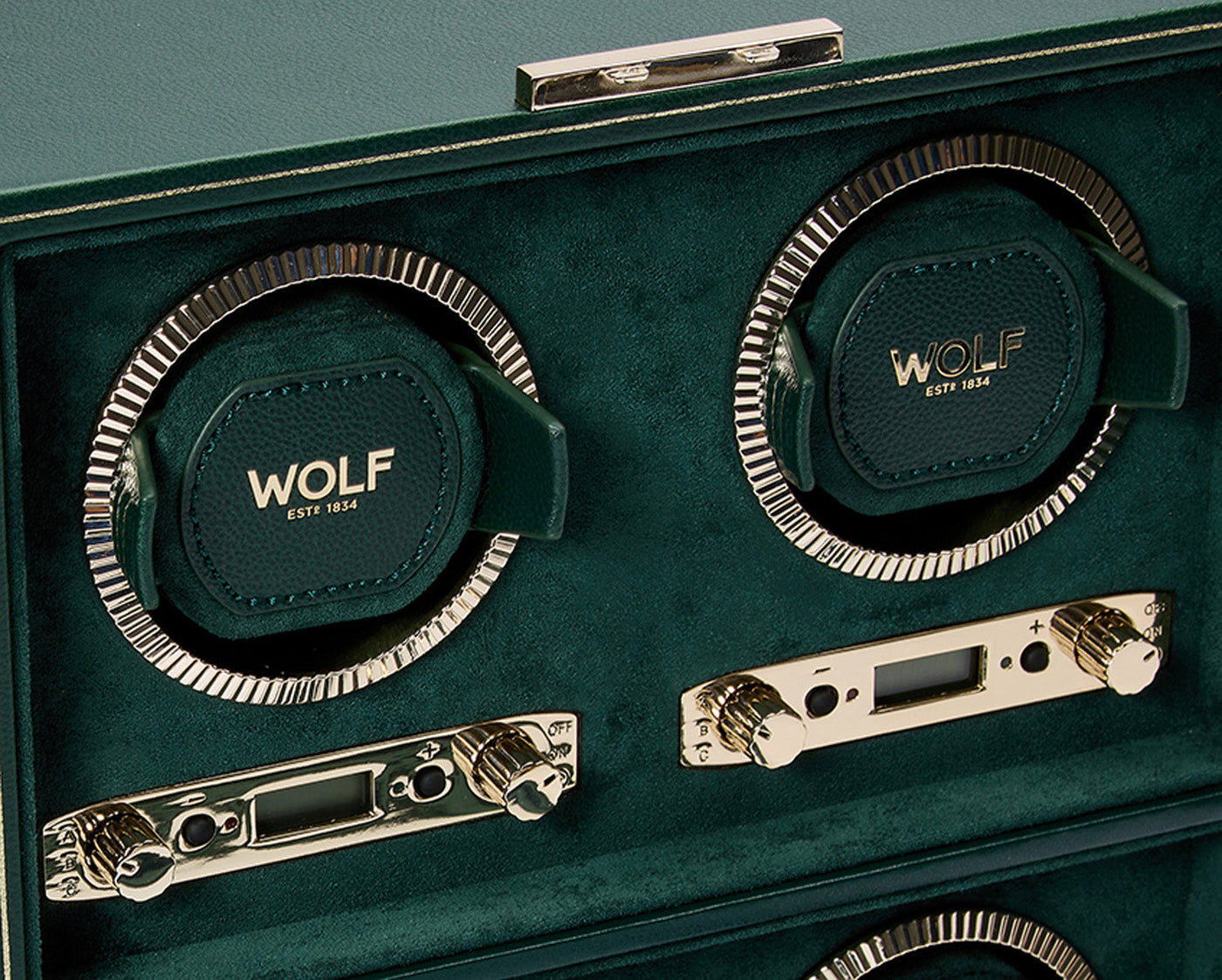 Remontoir de montre Wolf British Racing Green 4 pièces 