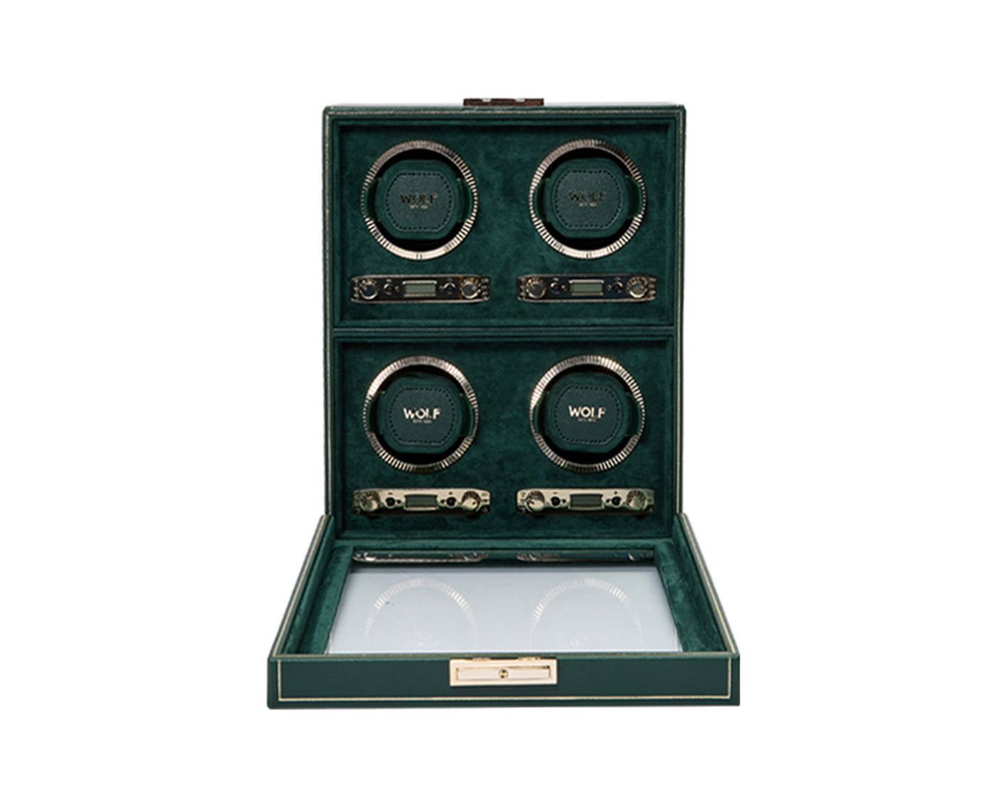 Remontoir de montre Wolf British Racing Green 4 pièces 