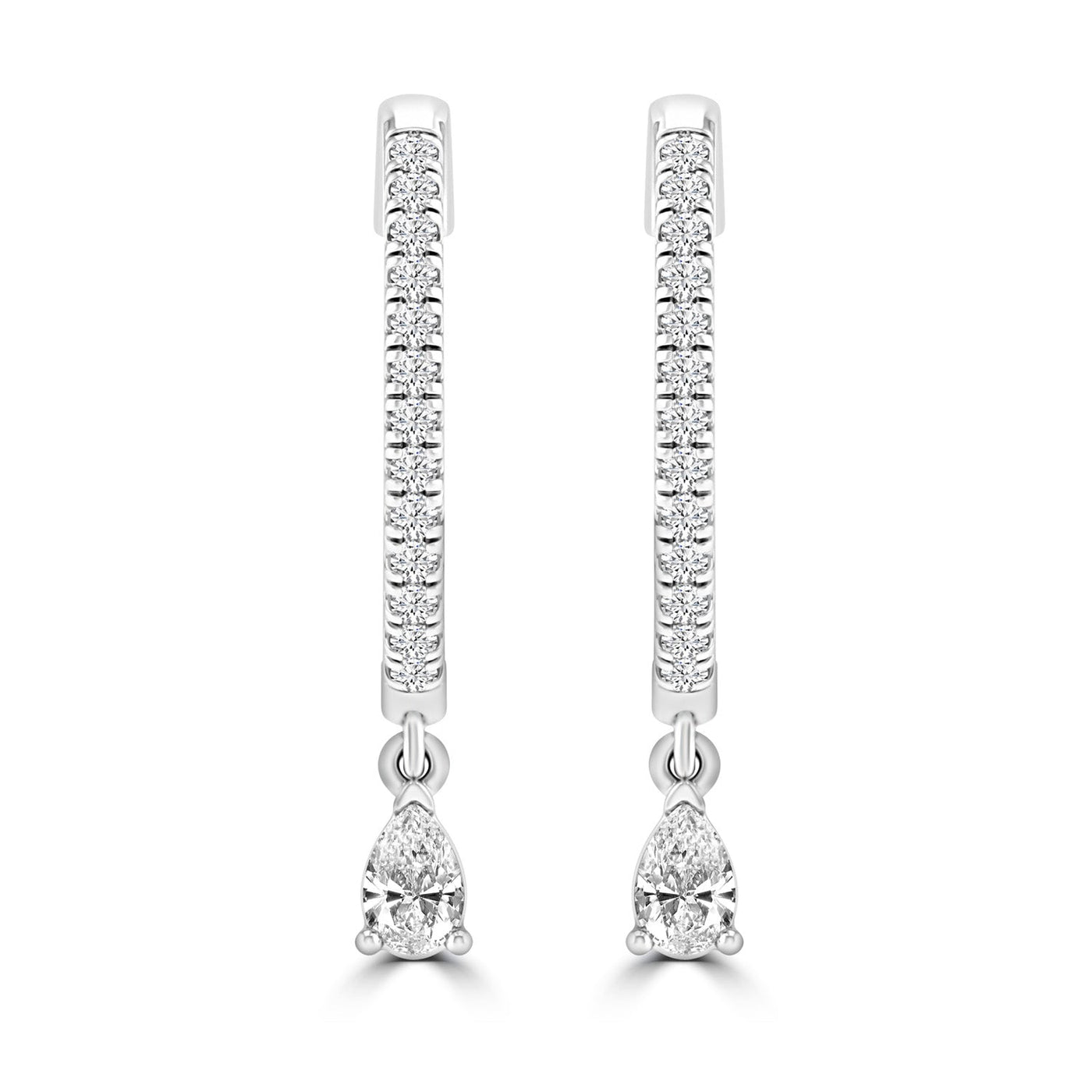 0.33ct HI I1 Diamond Earrings in 9K White Gold