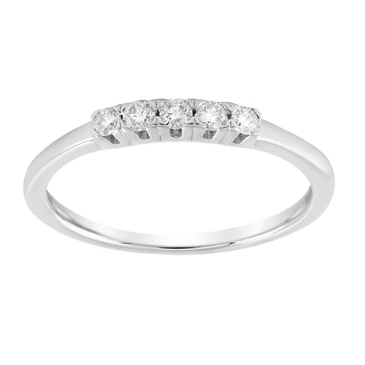 Ring with 0.15ct Diamonds in 9K White Gold