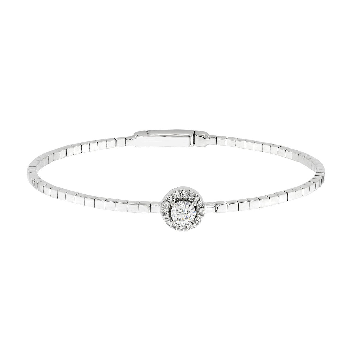 0.50ct Lab Grown Diamond Bangle in 18K White Gold