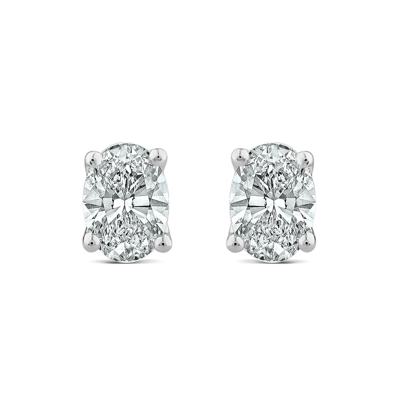 1.40ct Lab Grown Diamond Stud Earrings in 18K White Gold