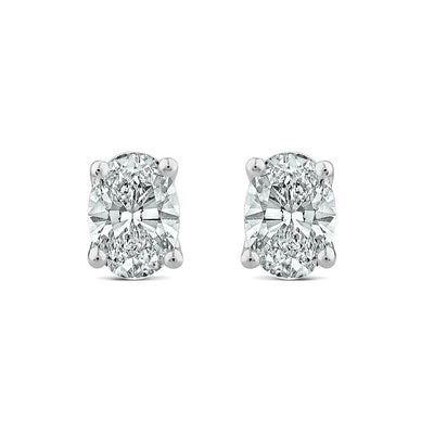 1.40ct Lab Grown Diamond Stud Earrings in 18K White Gold