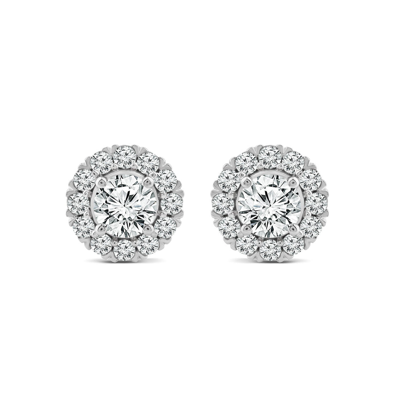 1.50ct Lab Grown Diamond Stud Earrings in 18K White Gold