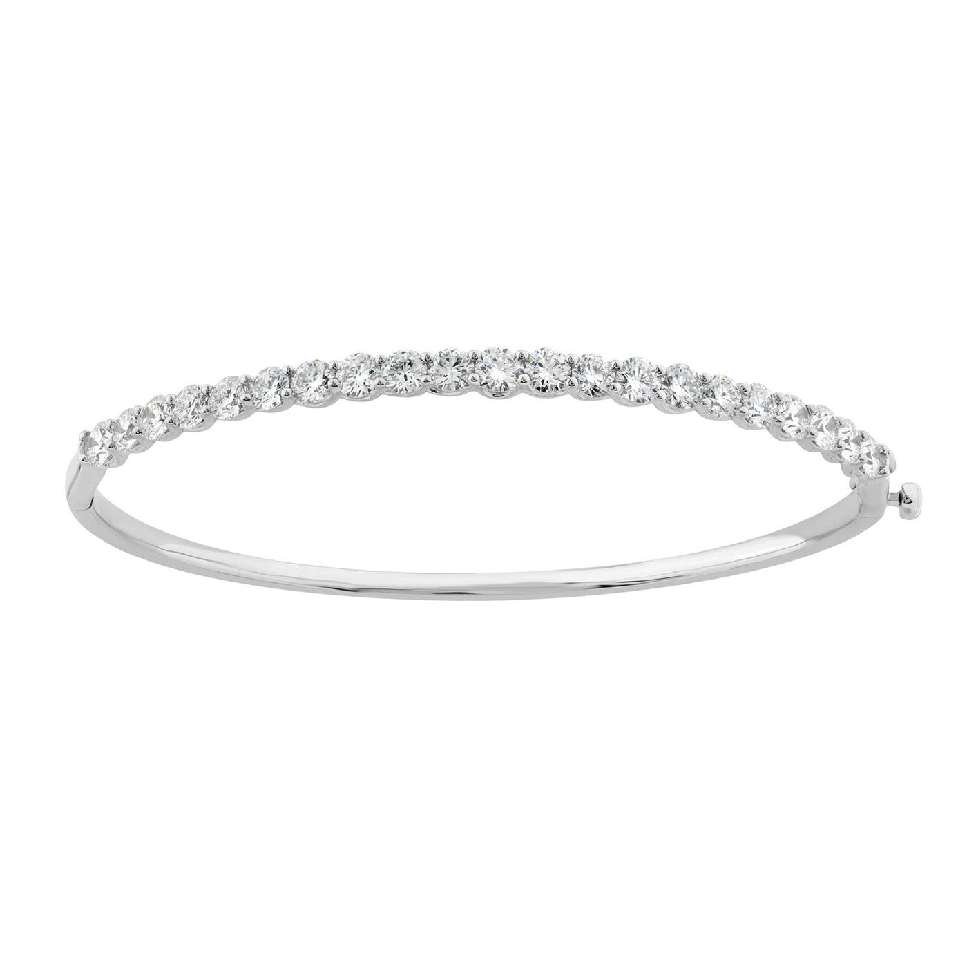 Bracelet en or blanc 18 carats avec diamants cultivés en laboratoire de 4,00 ct