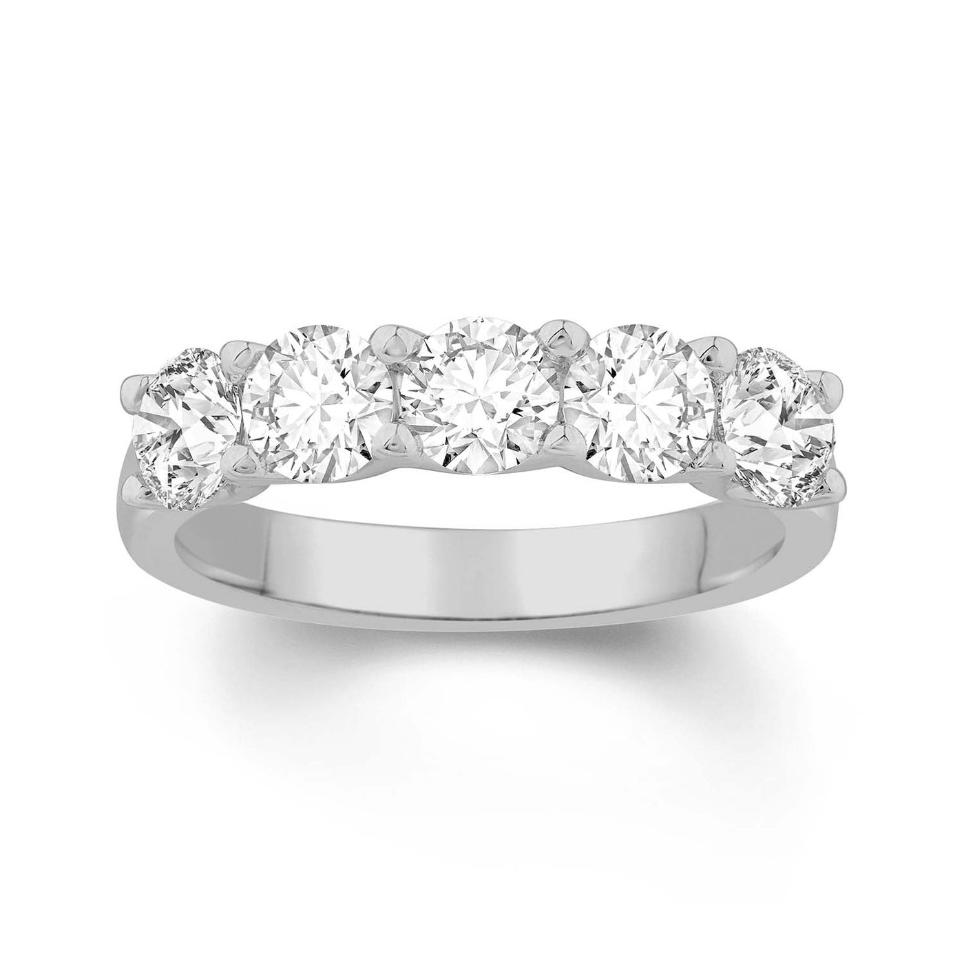 Bague en or blanc 18 carats avec diamant de 1,25 ct cultivé en laboratoire