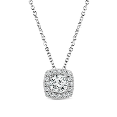 1.00ct Lab Grown Diamond Necklace in 18K White Gold