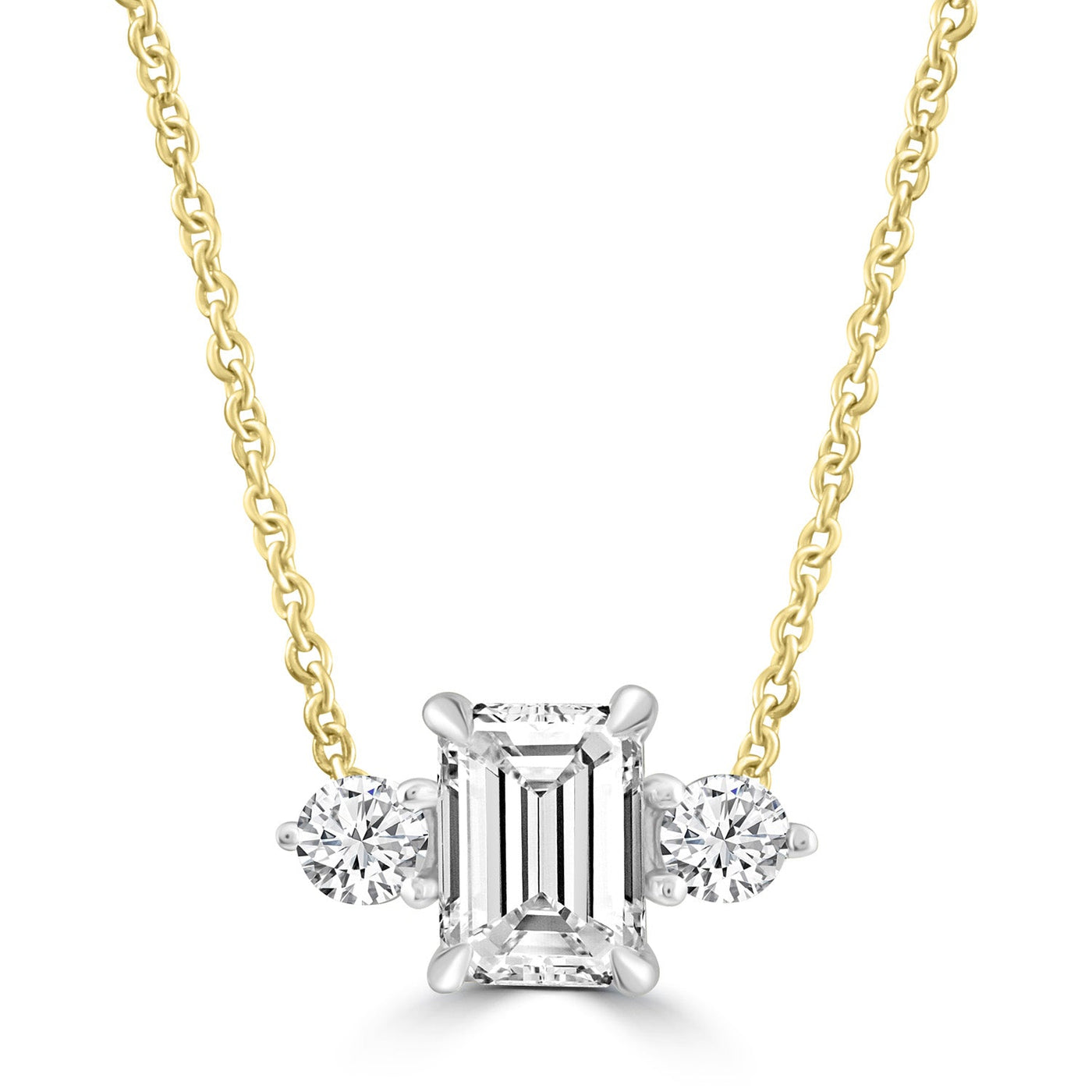 Diamond Necklace with 0.50ct Diamonds in 9K Yellow Gold