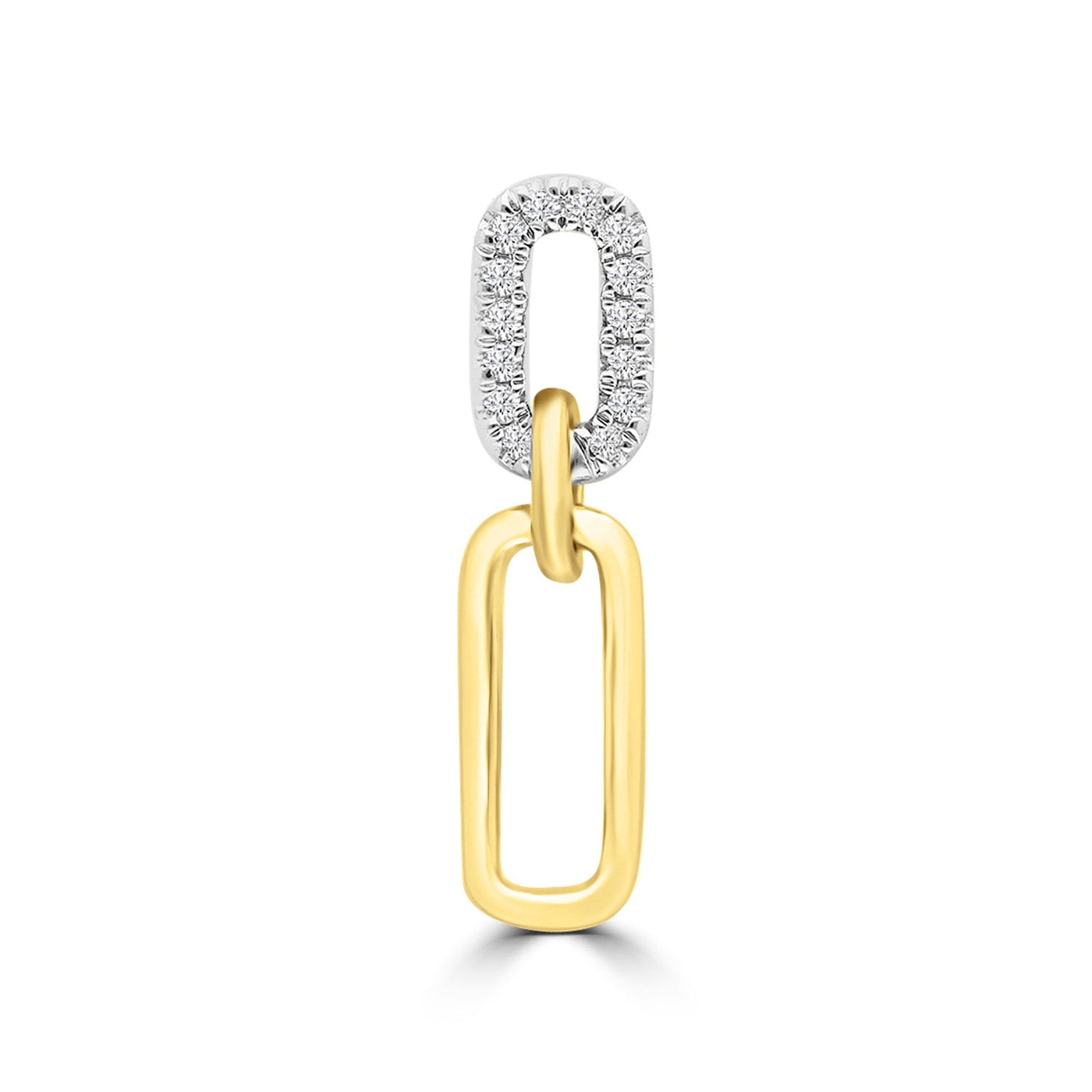 Pendentif en or jaune 9 carats avec diamant HI I1 de 0,05 ct