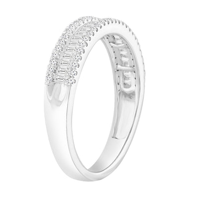 Diamond Ring with 0.50ct Diamonds in 9K White Gold