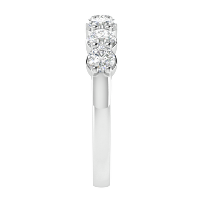 Bague fantaisie en or blanc 18 carats avec diamants de 1,00 ct