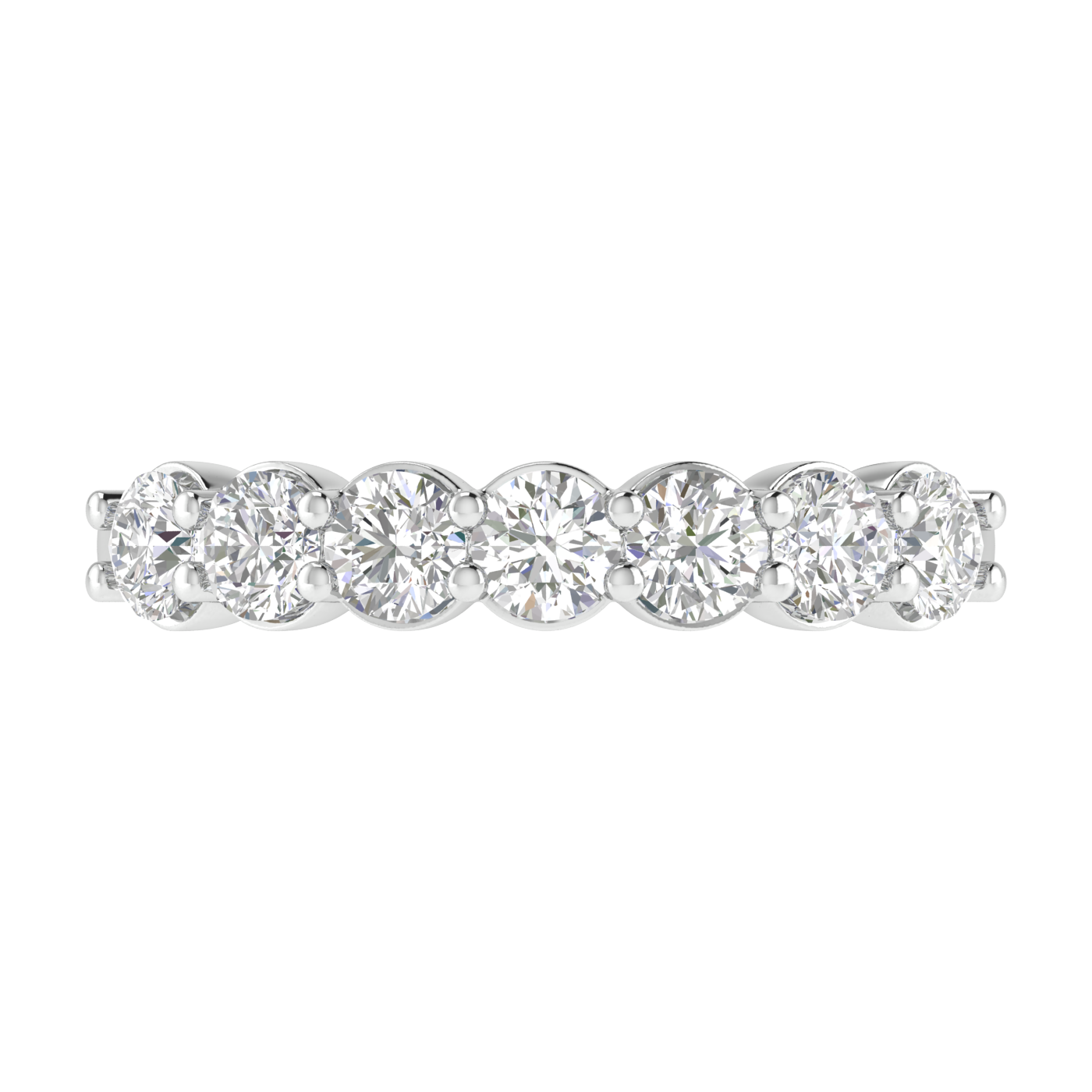 Bague fantaisie en or blanc 18 carats avec diamants de 1,00 ct