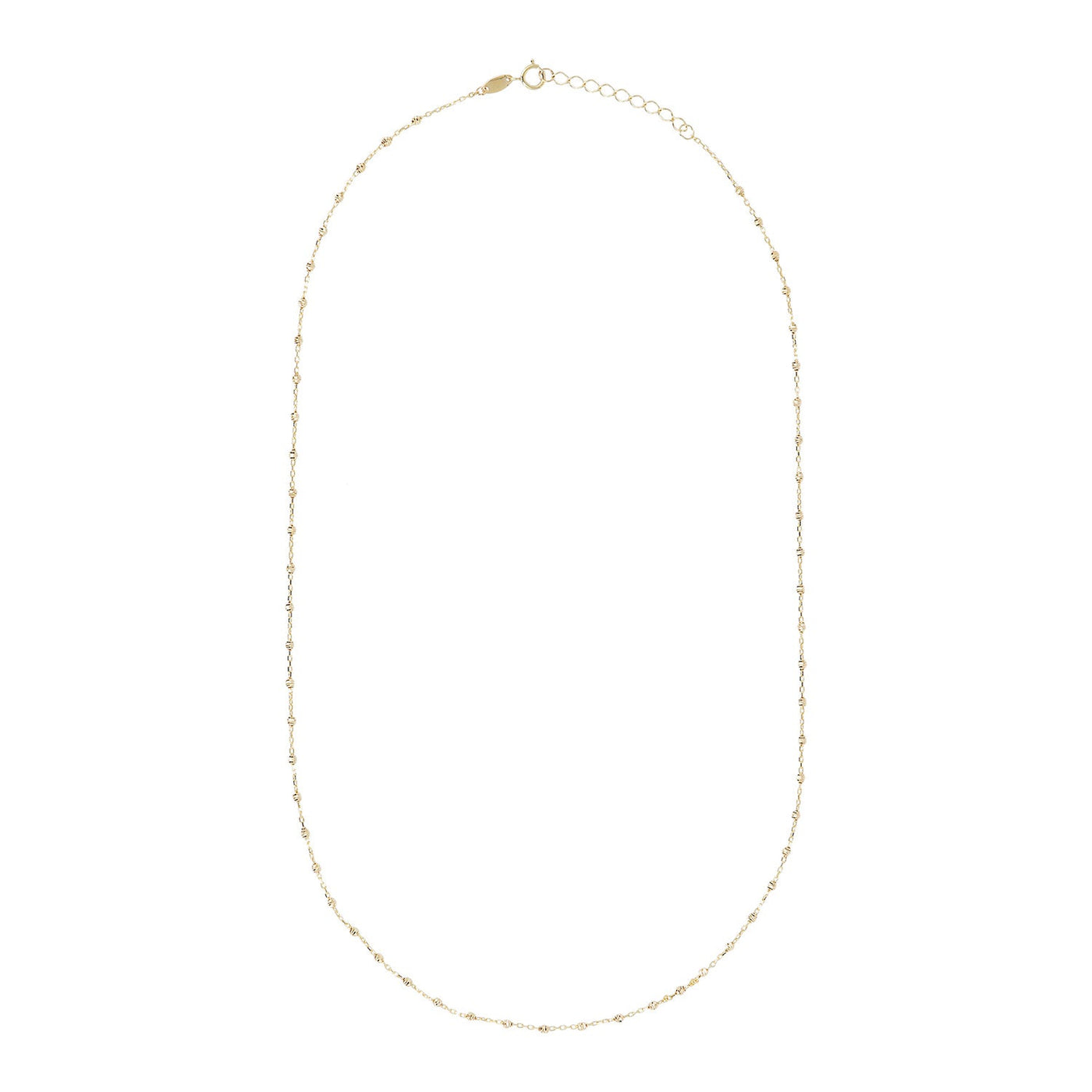 Chaîne à perles en or jaune 9 carats 48 cm 