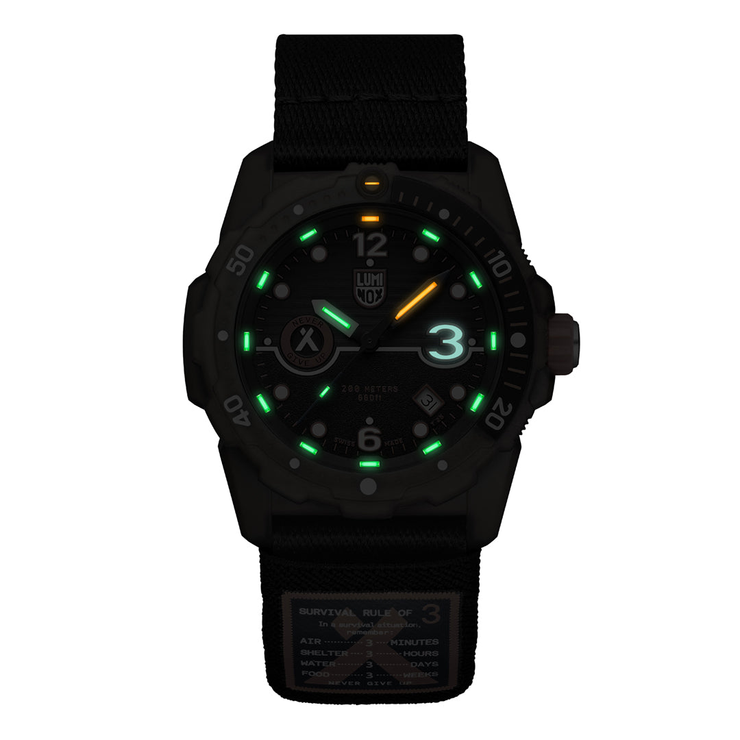 Luminox Bear Grylls x #TIDE Recycled Ocean Material Rule of 3 Men's Watch