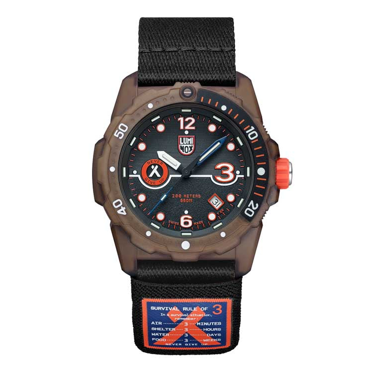 Luminox Bear Grylls x #TIDE Recycled Ocean Material Rule of 3 Men's Watch