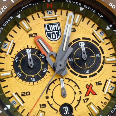 Luminox Bear Grylls Survival MASTER x #Tide ECO Chronograph Watch Yellow