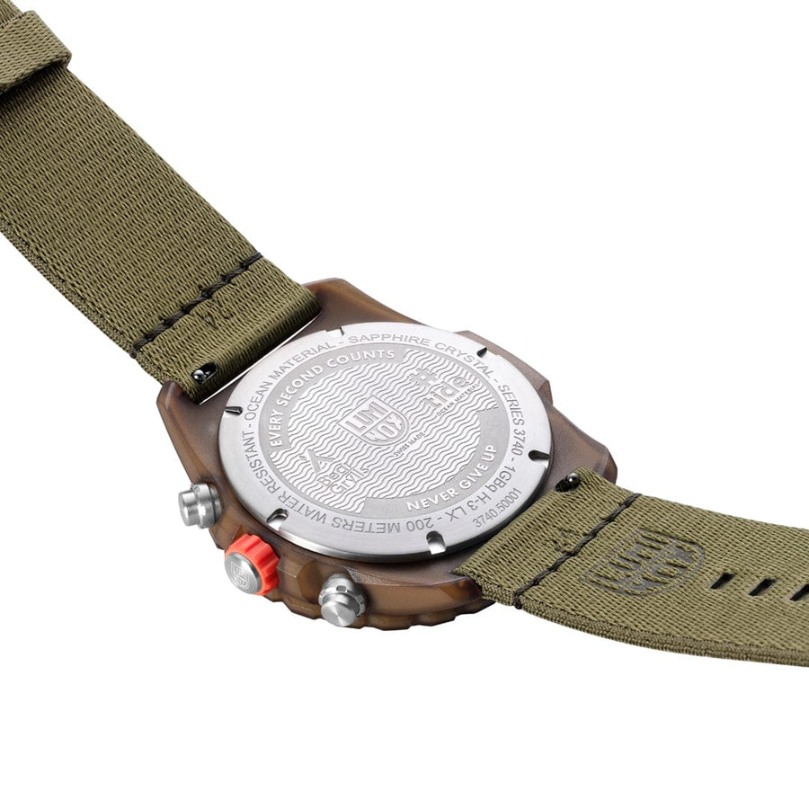 Orologio cronografo Luminox Bear Grylls Survival MASTER x #Tide ECO verde