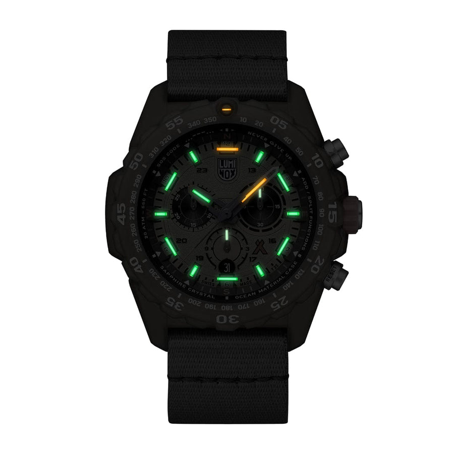 Orologio cronografo Luminox Bear Grylls Survival MASTER x #Tide ECO verde